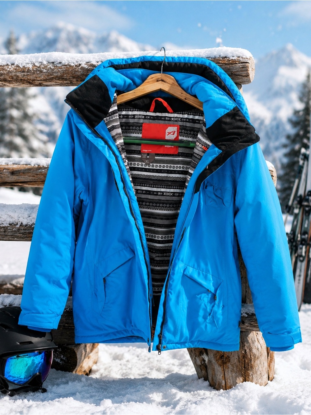 Orage Women’s Ski/Snowboard Jacket – XL – Turquoise Blue – Like New